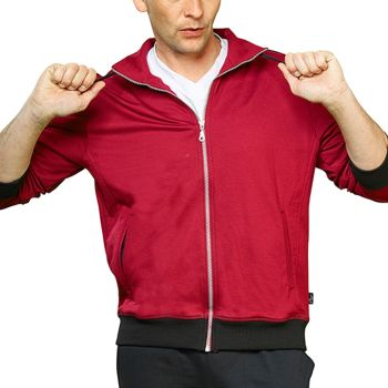 Authentic Klein Herren Sport- und Freizeitjacke aus 100% Baumwolle in verschiedenen Farben mit 2 Eingrifftaschen